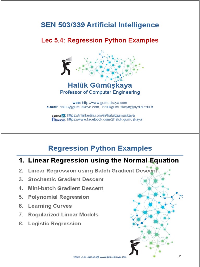 ANN-Regression-Python Examples | PDF | Regression Analysis | Logistic ...