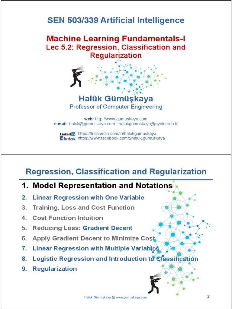 AI-Regression, Classification and Regularization | PDF | Regression ...