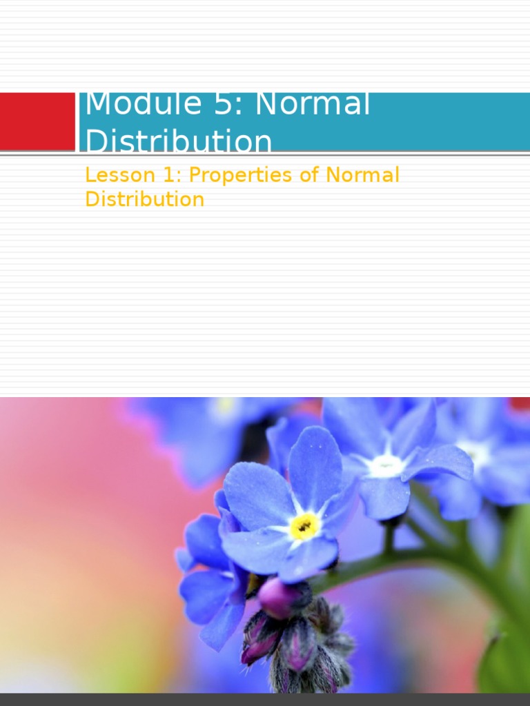 5 Properties Of Normal Distribution Pdf