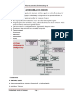 Pharmaceutical chemistry-II: Antineoplastic Agents