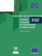 Estudios del cambio climático en biodiversidad de América Latina (1)