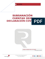 Subsanación Cuentas 2020 Covid