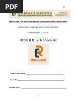 STLD Lab Manual r20 Regulation