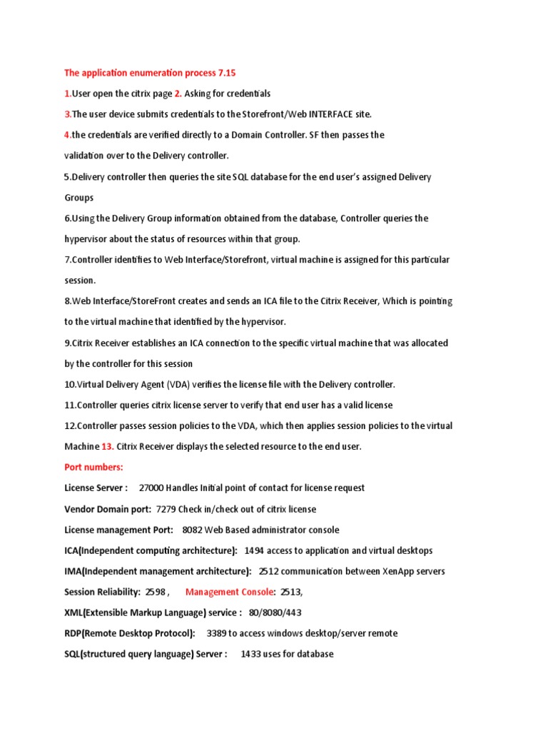 The Application Enumeration Process 7.15 2 | PDF | Citrix Systems ...