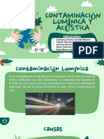 Contaminación lumínica y acústica