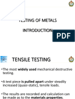 Testing of Metallic Materials