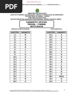 Gabarito Prova IFES 31/2025 | PDF