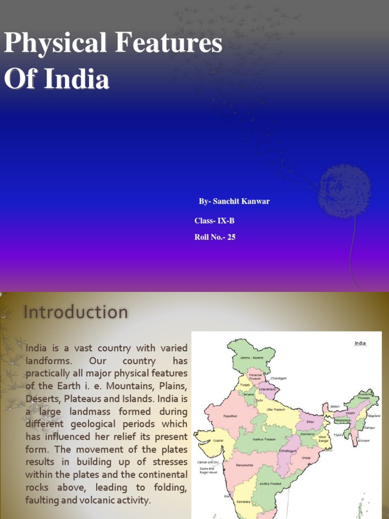 Physical Features of India Explained | PDF | Himalayas | Plate Tectonics