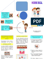 Triptico Higiene Bucal