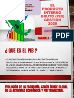 El Producto Interno Bruto (Pib) Gestión 2020