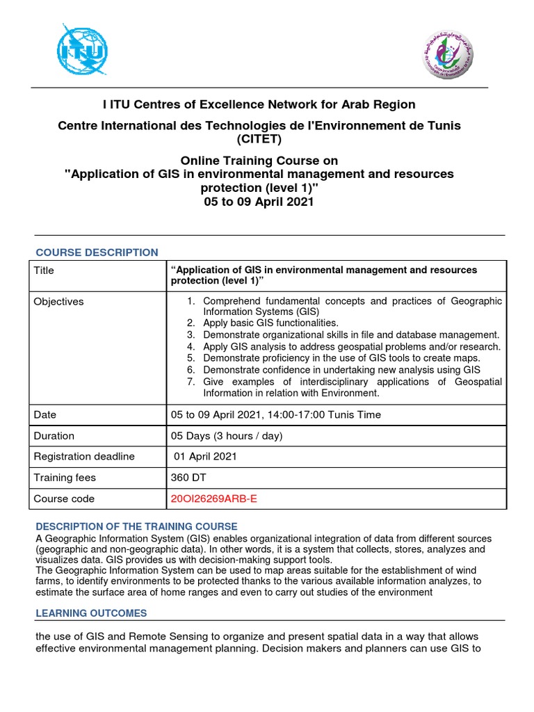 Applying Geographic Information Systems to Environmental Management and Resource Protection