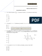 MA27E Ejercicios - Ecuación de La Recta