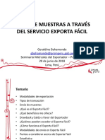 Régimen Aduanero Especial de Envíos Postales - Exporta Facil - Parte II