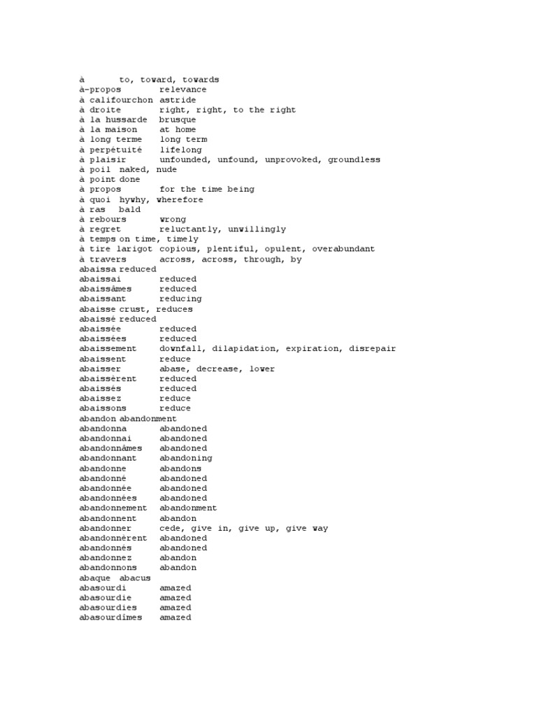 French English Dict