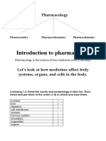 Introduction To Pharmacology