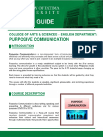 Course Guide - Purposive Communication