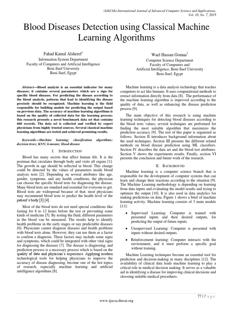 Blood intelligence overview