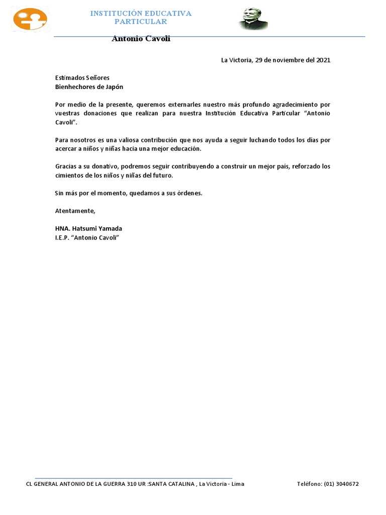 Agradecimiento a Bienhechores de Japón | PDF | Salud y bienestar ...