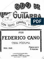 ANTONIO CANO Método de Guitarra 1