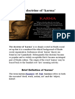 The Doctrine of Karma' by Nikita Caudhary Philosophy Department