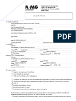 Requerimento de Registro - Visto e de Anotação de Alteração de Pessoa Jurídica - Novo Formulário