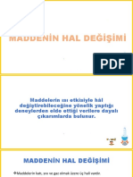 Maddeni̇n Hal Deği̇şi̇mi̇