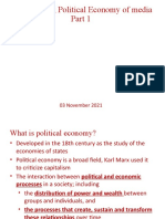 Demystifying Political Economy of Media: 03 November 2021
