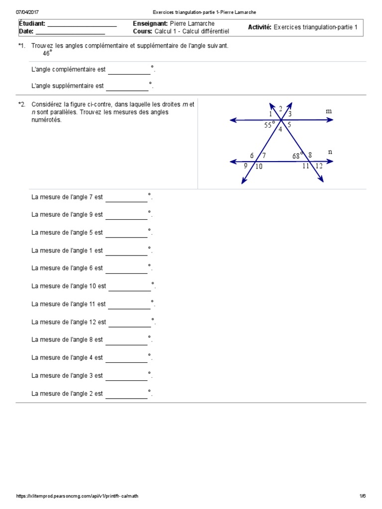Exercice Triangulation Plane – La triangulation : ce qu’elle est et ...