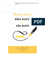 Tổng Hợp Những Từ Đồng Nghĩa Và Gần Nghĩa Trong Đề Thi Toeic Dạng Mới