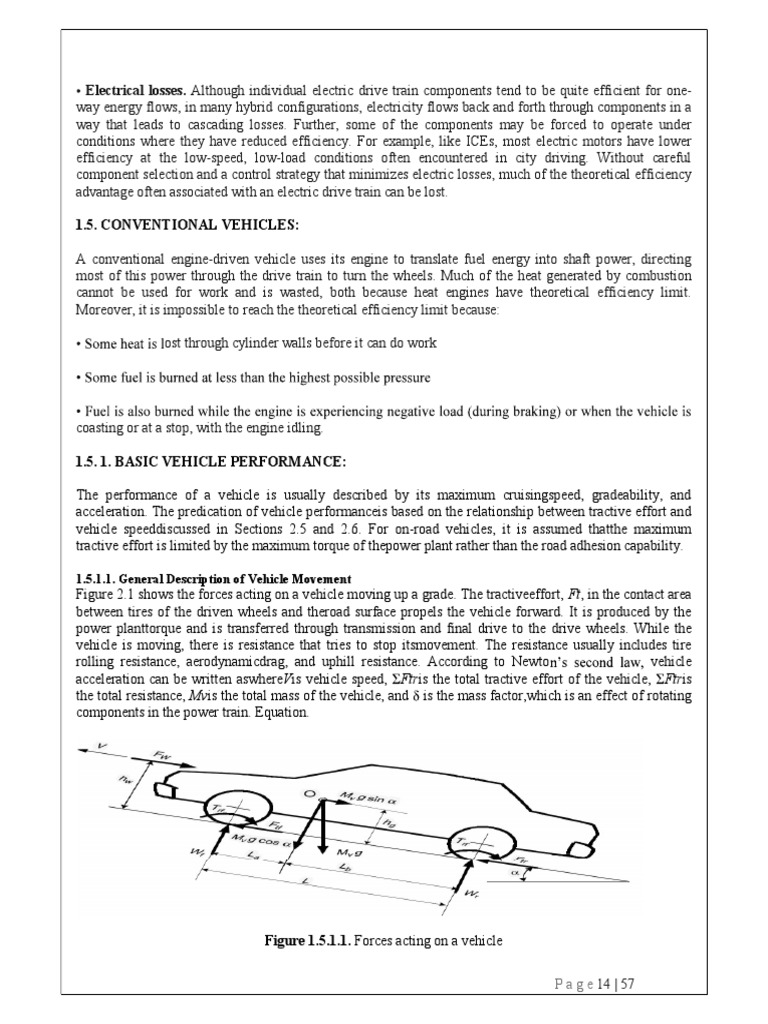 HVP - Notes Unit 1.3 Conventional Vehicle Performance | PDF ...