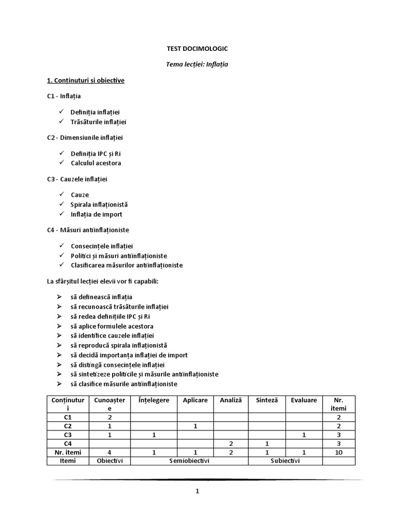 Test Docimologic | PDF