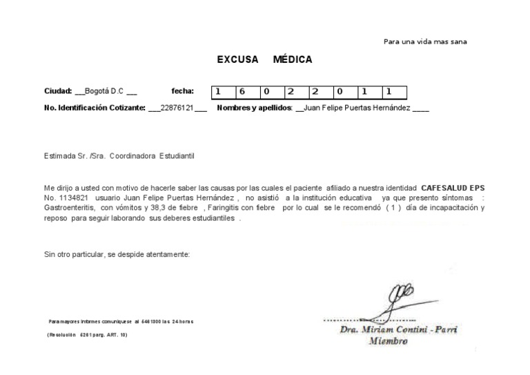 Excusa Médica  Enfermedades y trastornos  Rtt