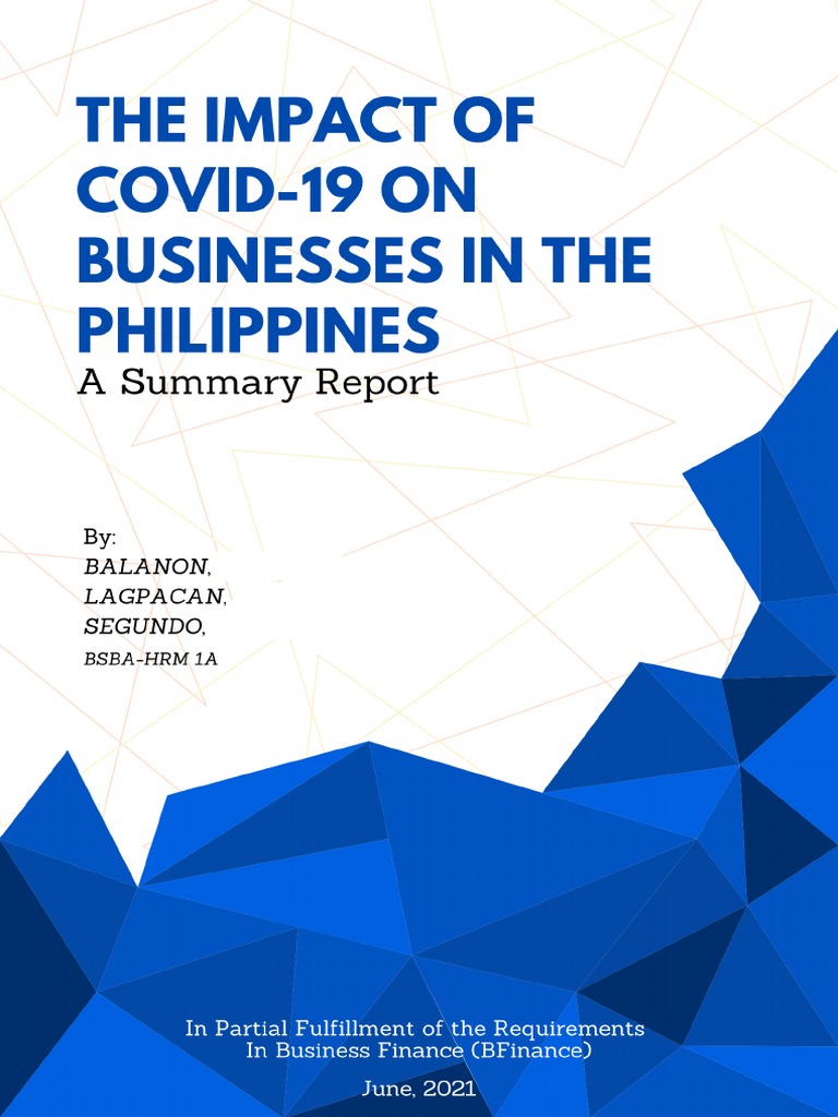 Business Bankruptcies in COVID-19 Philippines | PDF | Banks | Recession