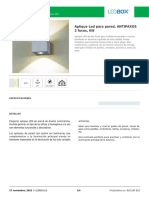 Aplique Led para Pared, ANTIPAXOS 2 Focos, 6W