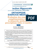 Exercice médical