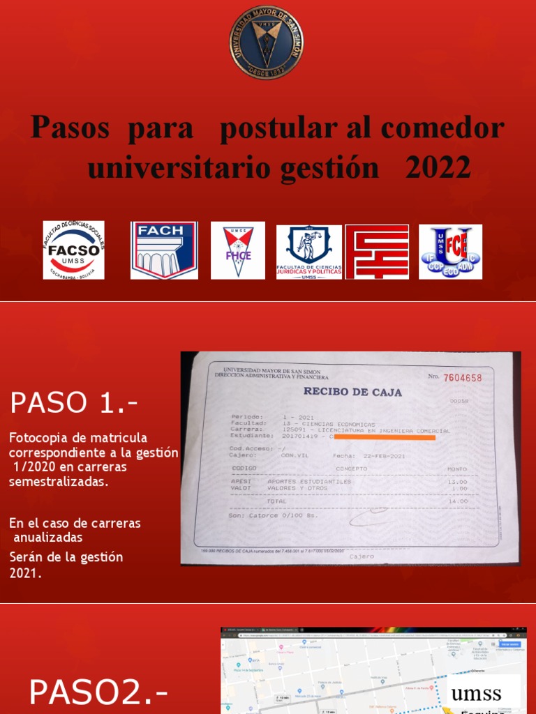 Guía para postular al comedor universitario | PDF