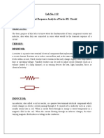 Lab No. # 12 Transient Response Analysis of Series RL Circuit