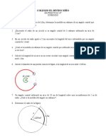 Matemáticas 10o - Problemas de ángulos y arcos circulares