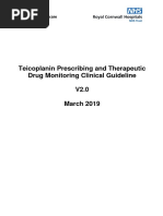 Teicoplanin Prescribing and Therapeutic Drug Monitoring Clinical Guideline V2.0 March 2019