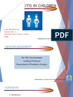 Appendicitis in Children: Resident, Phase - A DR - Farjana Nasrin Ina