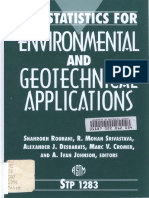 Geostatistics For Environmental and Geotechnical Applications (Astm Special Technical Publication STP)