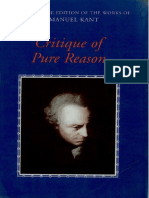 KANT Critique Pure Reason