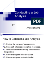 Conducting A Job Analysis