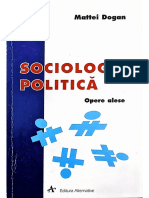 Mattei Dogan - Sociologie Politica Opere Alese