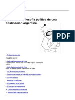 Jose Pablo Feinmann Peronismo Filosofia Politica de Una Obstinacion Argentina