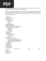 PMP PMI Rita Framework