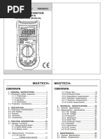 Digital Multimeter: Instruction Manual