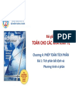 4.1-Tích phân bất định và phương trình vi phân