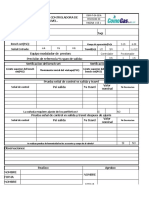 Prueba funcional valvula controladora de presión y/o nivel