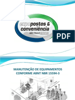 MANUTENÇÃO DE EQUIPAMENTOS CONFORME ABNT NBR 15594-3